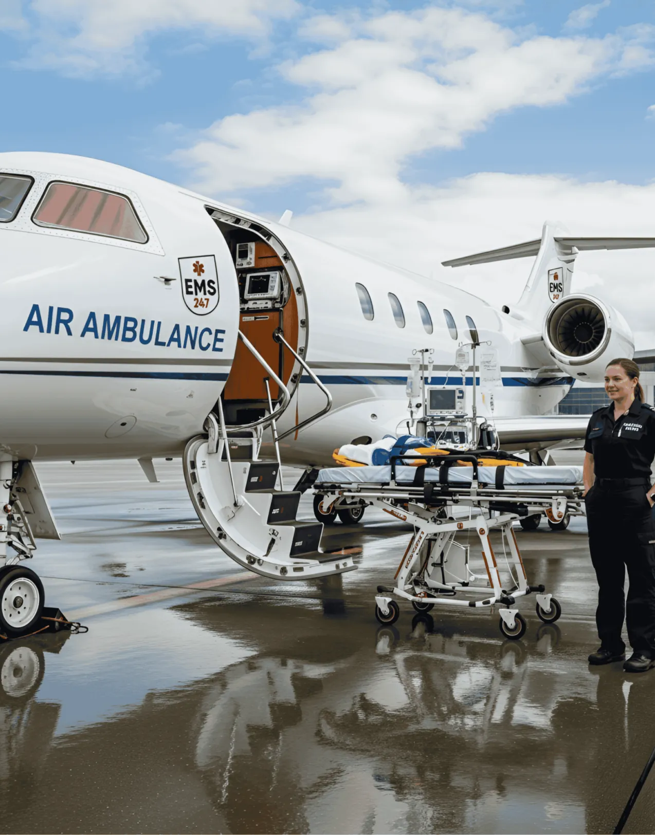 EMS Air Ambulance PT Loading EMS Air Ambulance PT Loading
