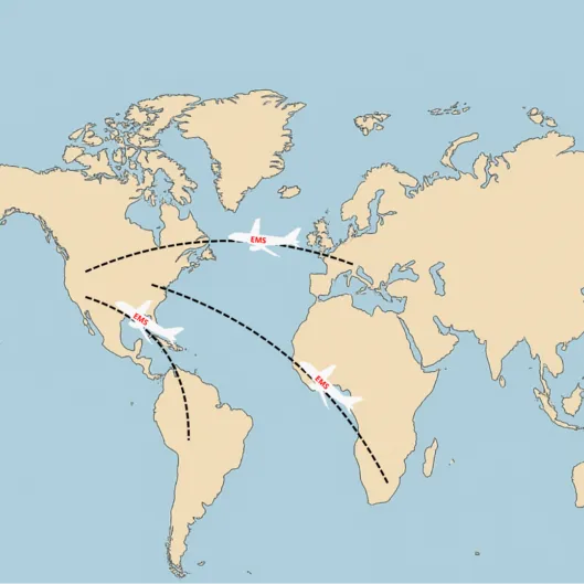 World Map EMS Aircraft World Map EMS Aircraft