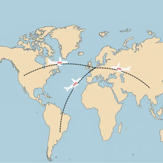 World Map EMS Aircraft NL World Map EMS Aircraft NL