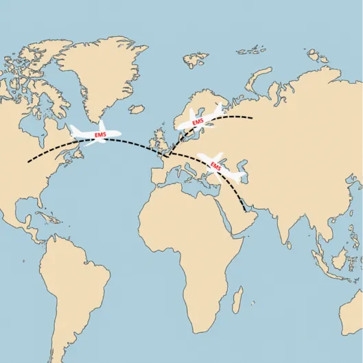 World Map EMS Aircraft FR World Map EMS Aircraft FR